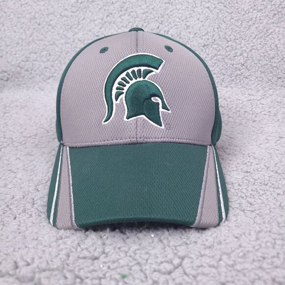 Michigan State Spartans Hat Cap‎ Strap Back Mens NCAA Green Gray MSU Captivating - Picture 1 of 12